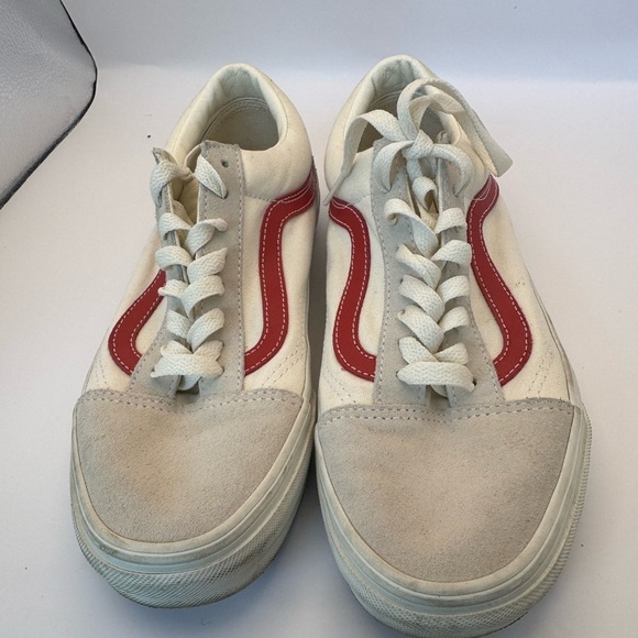 Vans Men’s Size 8/Wmn 9.5 Unisex Vintage Cream Lace Up Sneaker Athletic Shoes - Picture 2 of 16